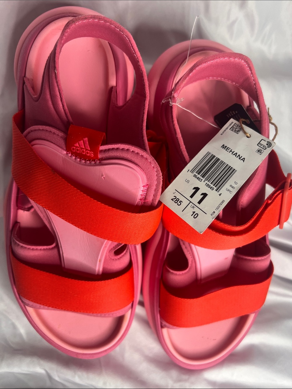 adidas Pink & Red Sport Sandals - MEHANA